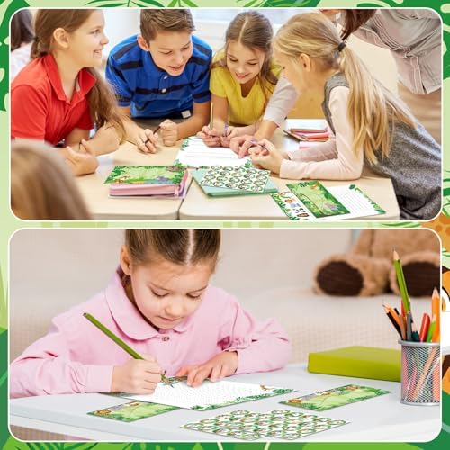Taobary 160 Pack Stationery Paper Set,safari Animal,8.5 X 11 Inch