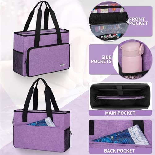 GMAK Embroidery Storage Bag, Embroidery Project Storage Carrying Tote Bag