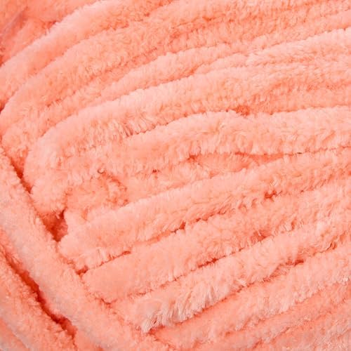 Loops & Threads Sweet Snuggles Yarn - Yarn for Knitting, Crochet, Weaving, and Arts & Crafts - Orange, Polyester, 8.8 oz