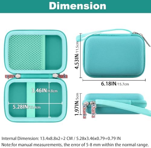 khanka Hard Case for Liene 2x3” Photo Printer- Mini Instant Photo,Green