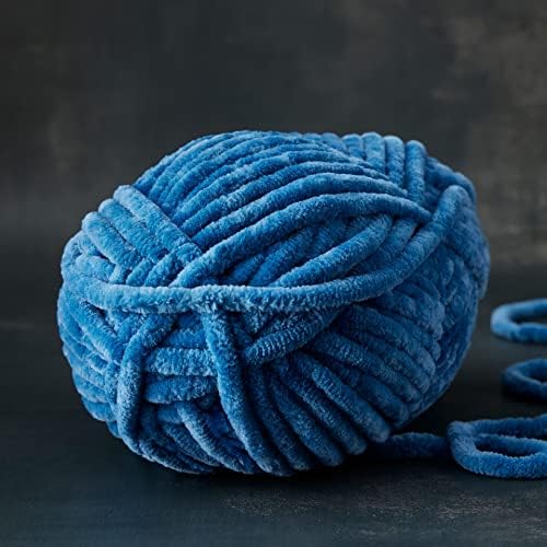Loops & Threads Sweet Snuggles Yarn - Yarn for Knitting, Crochet, Weaving, and Arts & Crafts - Blue, Polyester, 8.8 oz