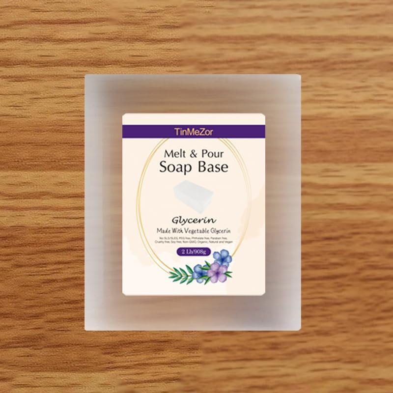 Clear Glycerin Soap Base, Melt and Pour Soap Base, SLS Free Easy to Cut 2 LB