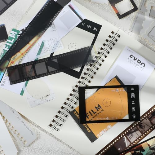 94Pcs Vintage Photo Themed Scrapbooking Kits, Movie Film Scrapbook Kit for Film Stickers and Journaling Supplies , Waterproof Album Tape Stickers for Journal Collage, Planner, DIY Craft Collage Album