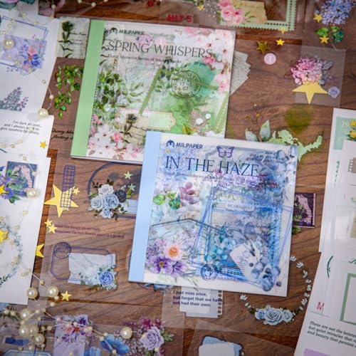 Vintage Aesthetic Sticker Book, 200+ Pre-Cut Scrapbook Stickers