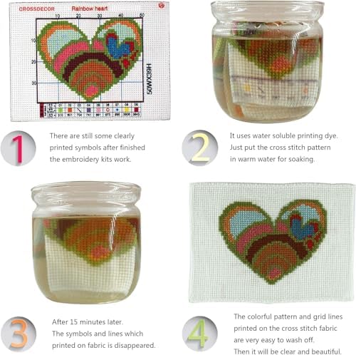 DYAIYYMQ Gost Stamped Cross Stitch Kit for Adults 15.7x11.8 inches