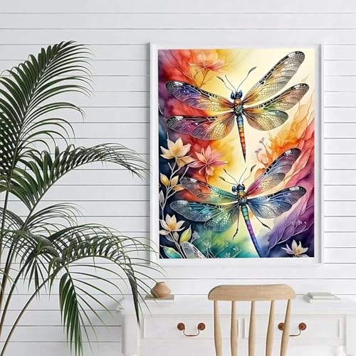 AIBOERL Paint by Numbers Kit for Adults Beginner, Dragonfly, 12X16In