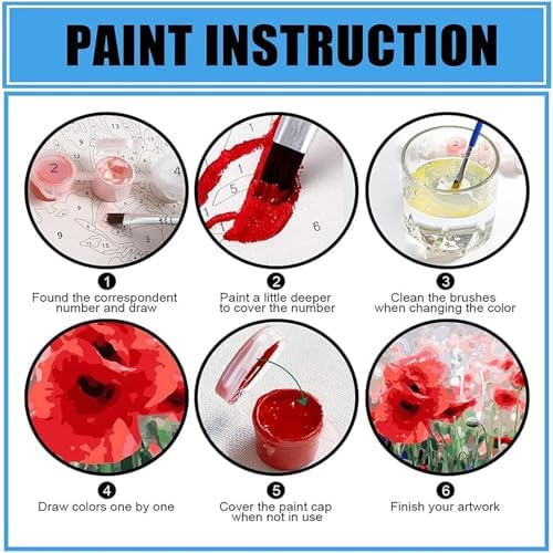 MXCFZX 6 Pack Paint by Numbers Kit for Adults Beginner, Cocktail Adult Paint by Number Kits on Canvas Without Frame, Cocktail DIY Acrylic Oil Number Painting Kits for Gift Home Decor 8x12 Inch