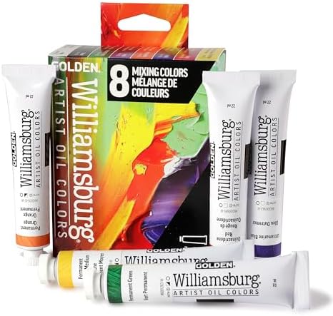 Williamsburg Artist Oil Colors, Mixing Colors Set, 8 Colors