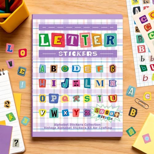 5000+ Letter Stickers for Scrapbooking Junk Journal Supplies Craft Decor
