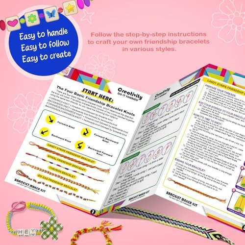CEUCAL Bracelet Making Kit for Girls 8-12 - Friendship Bracelet Kit
