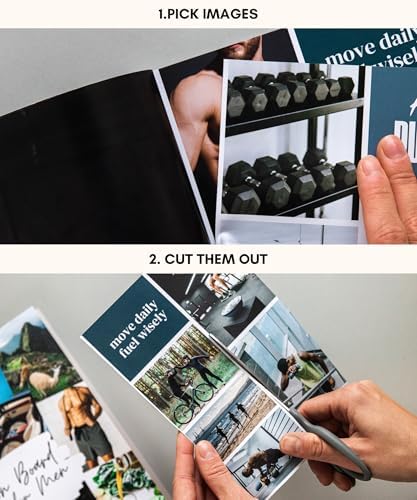 Lamare Vision Board Book for Men - 1000+ Images & Vision Board Supplies
