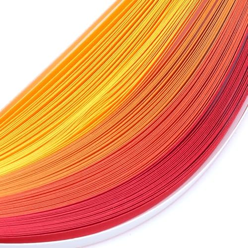Auvotuis 10mm Width Quilling Paper Strips 40 Colors 900 Strips, Length 39cm