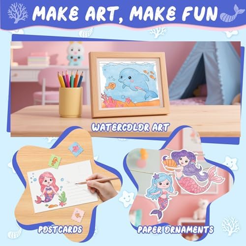 CHICAUP Paint with Water Coloring Books for Kids, Mess Free Watercolor Painting Kit Painting Activity for Kids Ages 3-5 4-8, Arts Crafts Drawing Gift Toy for Boy Girl