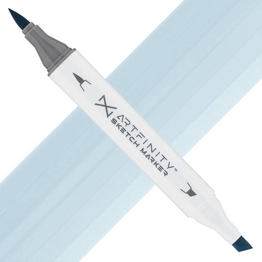 Artfinity Sketch Markers - Pale Grayish Blue B8-2, Vibrant, Professional, Dye-Based Alcohol Markers for Artists, Drawing, Travel, & More