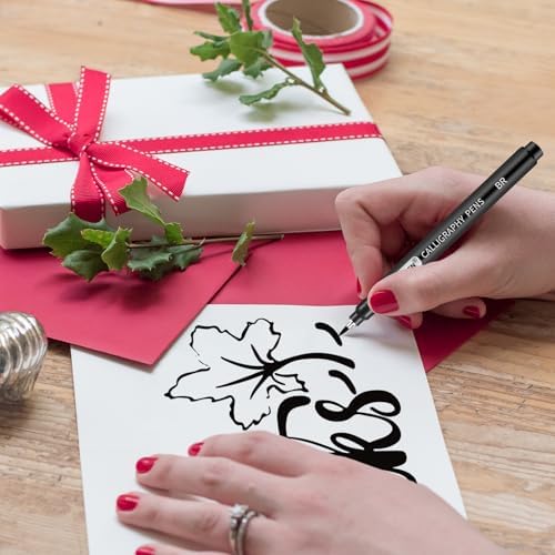 GETHPEN Calligraphy Brush Pen Set, Black Archival Ink for Hand Lettering