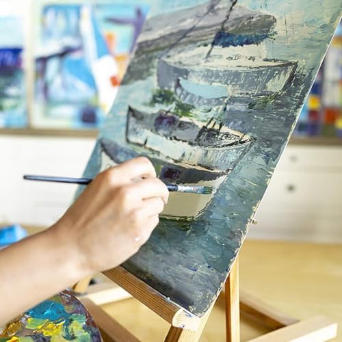 12x16 Canvas for Painting - Artist-Grade Blank Canvases Boards & Panels, Premium White Flat Canvas Bundle for Adults (6 Pack)