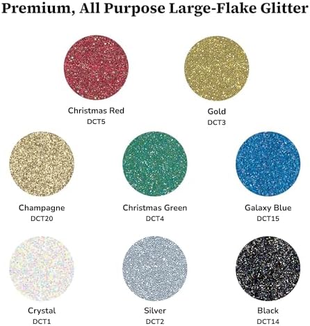 DecoArt Craft Twinkles Glitter Acrylic Paint Set – 9 Bottles (2 fl oz) – Sparkling Craft Paints for Kids’ Art, Holiday Crafts & DIY Projects