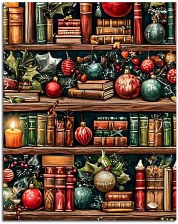 ICYANART Christmas Paint by Numbers Kit for Adults Beginner 16x20Inch