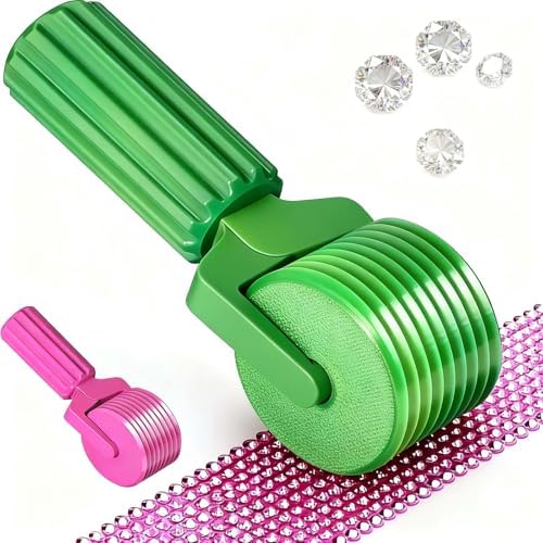 Upgraded Diamond Painting Roller Tool & Straightener, Detachable Diamond Art Roller for Smooth Pressing, 5D Gem Art Accessories and Crafting Supplies for Canvas Flattening, Green