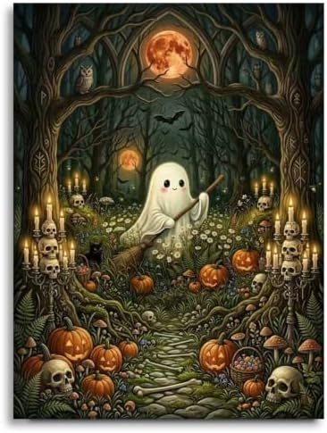 SUHEFAFA Halloween Diamond Art Kits for Adults Beginners 12×16 inch