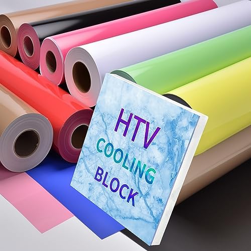 HTV Cooling Block – Fast Cooling Vinyl Craft Tool Heat Press Accessories and Supplies for Heat Transfer Vinyl, Sublimation HTV, DTF Film and Heat Transfer Paper