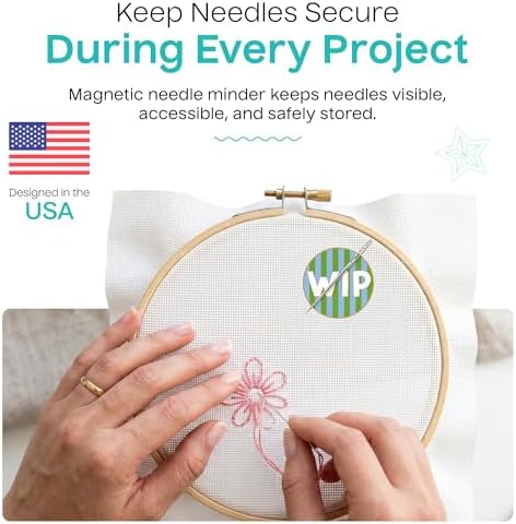 Aspen Lane Magnetic Needle Minder Needlepoint Accessory (WIP)
