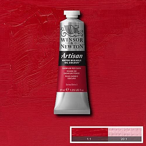 Winsor & Newton Artisan Water Mixable Oil Paint, 37ml, Cadmium Red Dark