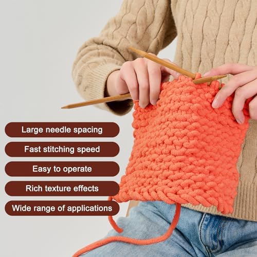 Orange Chunky Chenille Yarn, #6 Super Bulky, 3.5 oz/72 Yards