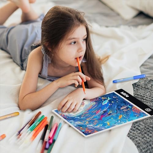 Mlife A5 Diamond Art Painting Light Board-Drawing Copy Board Light Box For Tracing, LED Light Table For Diamond Art Painting,USB Powered Ultra-Thin Light Pad For Sketching, Animation,Embroidery,Tattoo