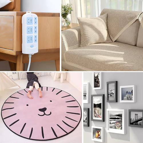 Super Thin Double Sided Adhesive Tape 1.18Inch X 66Feet Clear Double Sided Tape for Clothes, Poster,DIY Crafts,Poster,Arts,Paste Photo,Rug Non-slip, Fixed Decorations, LED Strips, Fixed Power Socket