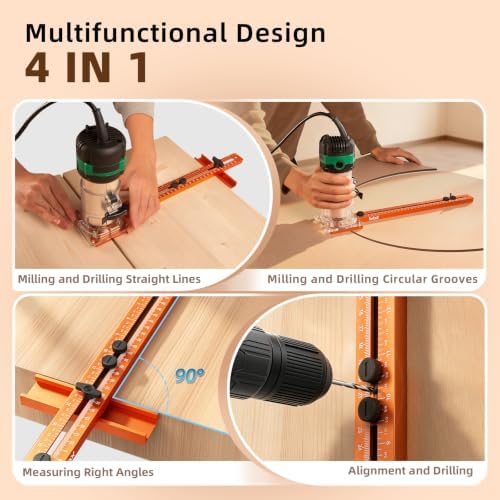 Imbot Router Circle Cutting Jig Adjustable Woodworking Cabinet Hardware