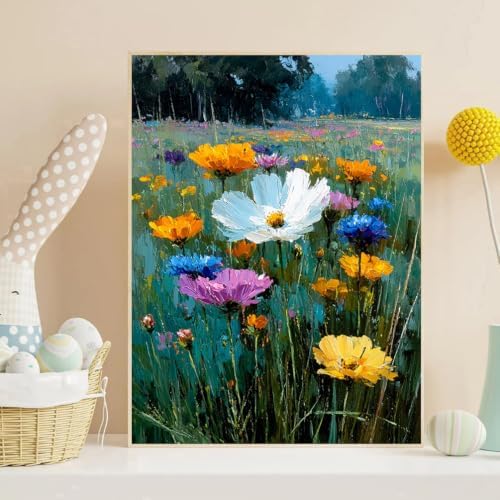 Diamond Art Kits for Adults, Flowers Diamond Art Painting Kits for Adults