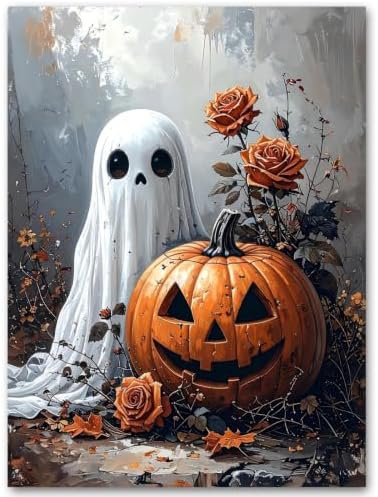 SUJINMEI Halloween Paint by Numbers Kit for Adults Without Frame 16X20 inch