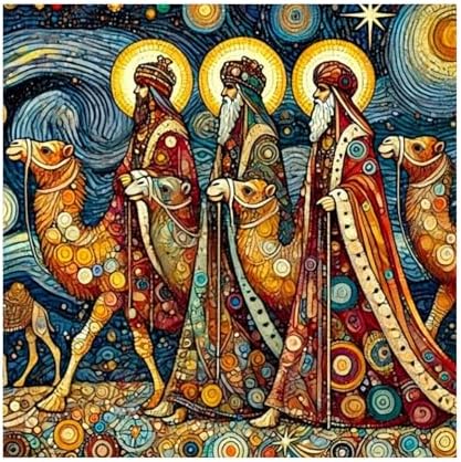 Diamond Art Kits for Adults, Camel Caravan Diamond Painting, 14x14 Inch