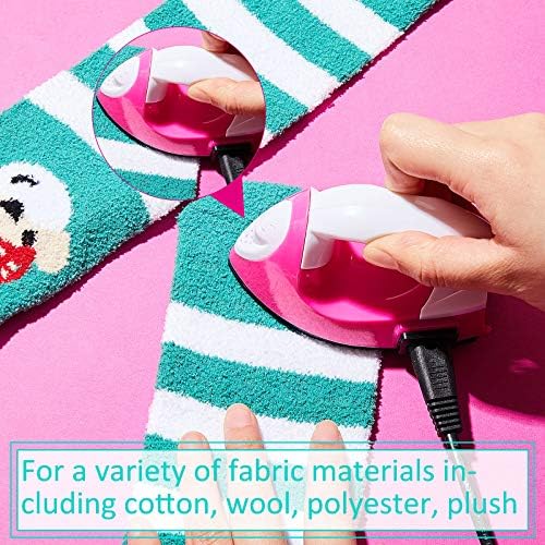 Honoson Mini Craft Iron with Charging Base Tiny,Pink