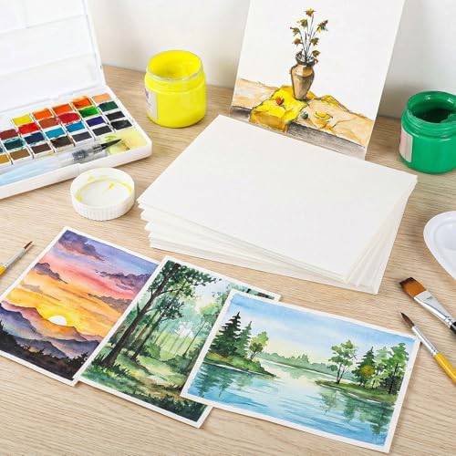 120 Sheets Watercolor Paper, 11 x 14 in, 140 Lb/300 GSM, Cold Press