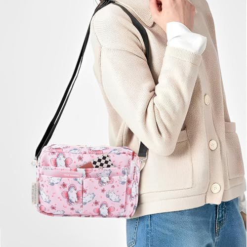 Multiple Pockets Portfolio Organizer with Zippered,Storage Pencil Pouch Bag