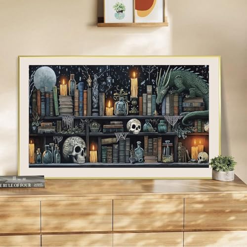 WNPOKN Large Bookshelf Diamond Art Kits for Adults 28 x 16inch