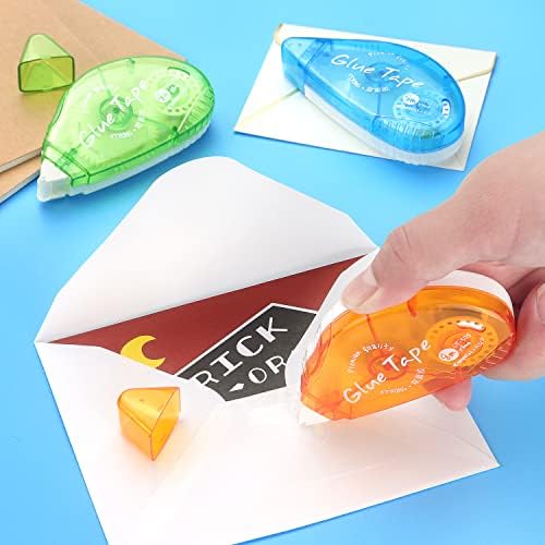 Tamaki 6 Pack Double Sided Tape Roller, Adhesive Scrapbooking Glue Tape