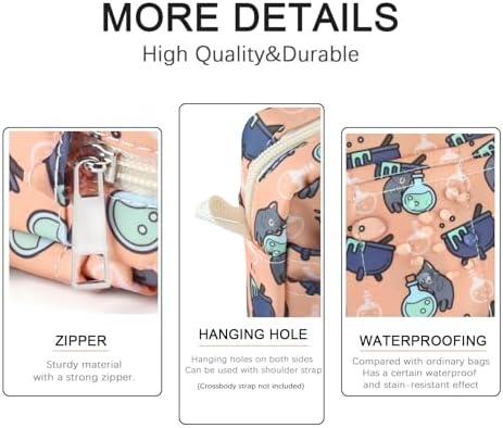 Multiple Pockets Portfolio Organizer with Zippered,Storage Pencil Pouch Bag