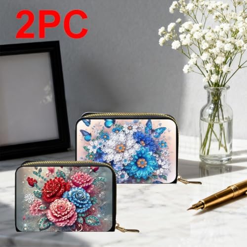 DDGYP DIY Diamond Painting Credit Card Wallet Kit for Women3.14*4.33*0.98in