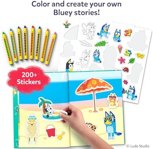 Skillmatics Storybook Art Kit – Bluey, Storytelling Activity, Gift for Kids
