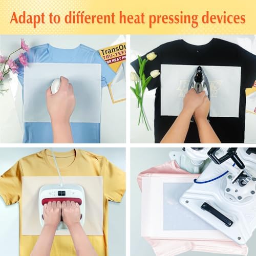 TransOurDream 50 Sheets Teflon Paper for Heat Press 11×17"