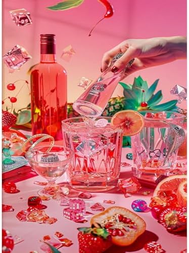 Pink girl Cocktail Dice Diamond Art Kits for Adults Diamond Painting Kits