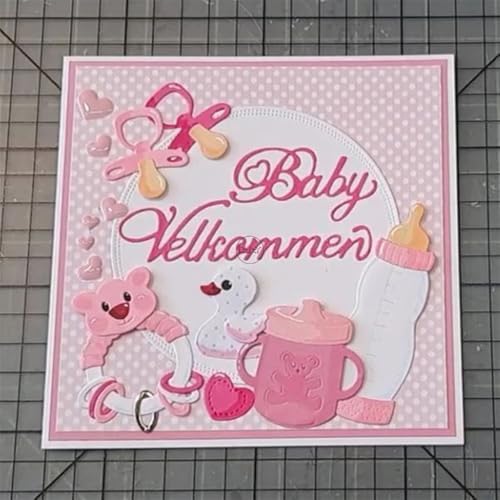 Patchwork Bunny Bear Metal Cutting Dies for Card Making