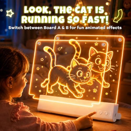 16" Led Drawing Board for Kids with Dual Panels - 【2026 New】