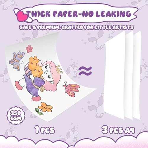 CHICAUP Paint with Water Coloring Books for Kids, Mess Free Watercolor Painting Kit Painting Activity for Kids Ages 3-5 4-8, Arts Crafts Drawing Gift Toy for Boy Girl