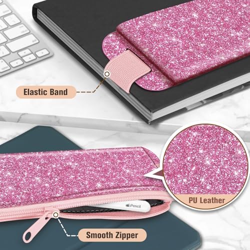 FINPAC 2-Pack Elastic Pen Holder for Notebook Leather Pen Holder