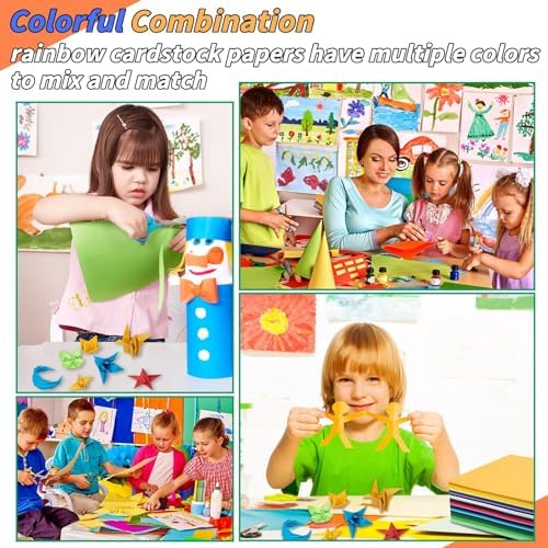 Oleitodh 309 Sheets 8.5" x 11" Colored Cardstock, 30 Colors
