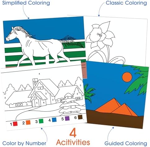Keeping Busy Coloring Book Activity Kits for Dementia | Easy Crafts for Seniors | Alzheimer Products for Elderly